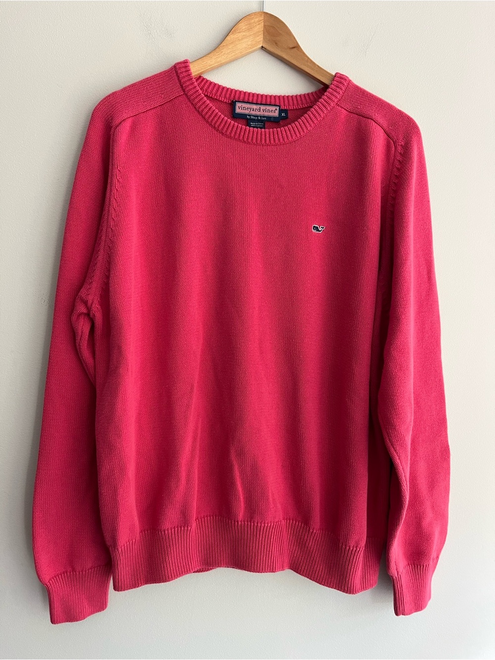 Vineyard Vines Men’s Crewneck Sweater - Coral Pink XL